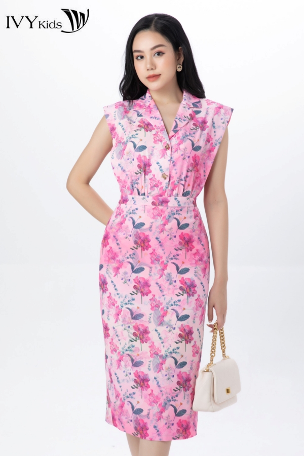 Đầm lụa ôm không tay ivy moda ms 41m7439