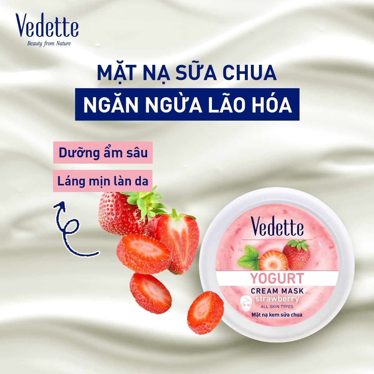 Mặt nạ kem sữa chua Dâu Tây 120ml