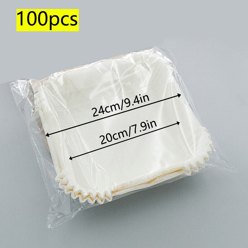 100Pcs Air Fryer Disposable Paper Liner Non-Stick Air Fryer Parchment Paper Liners Baking Paper Filters For Airfryer Micro-Wave