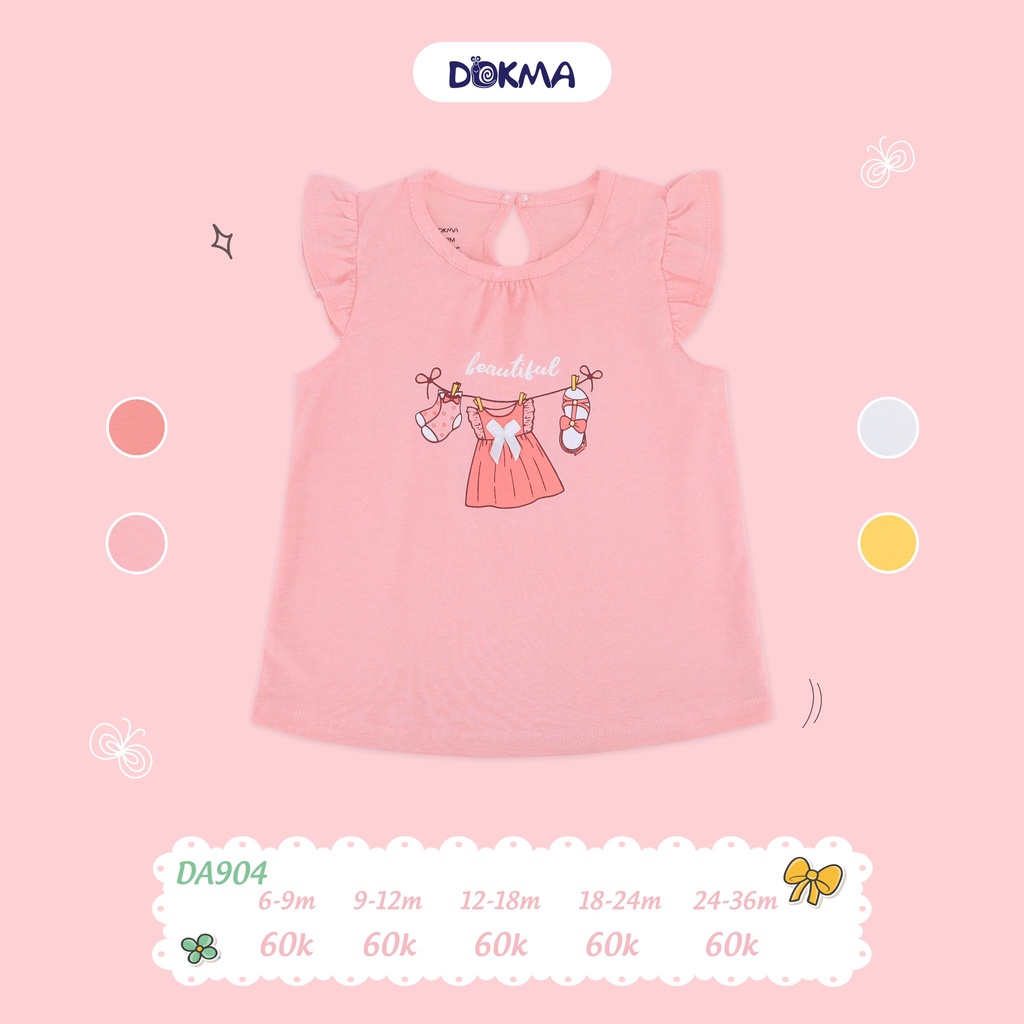 [DOKMA] Áo cánh tiên cho bé  đẹp/mát, mềm (6-36m)