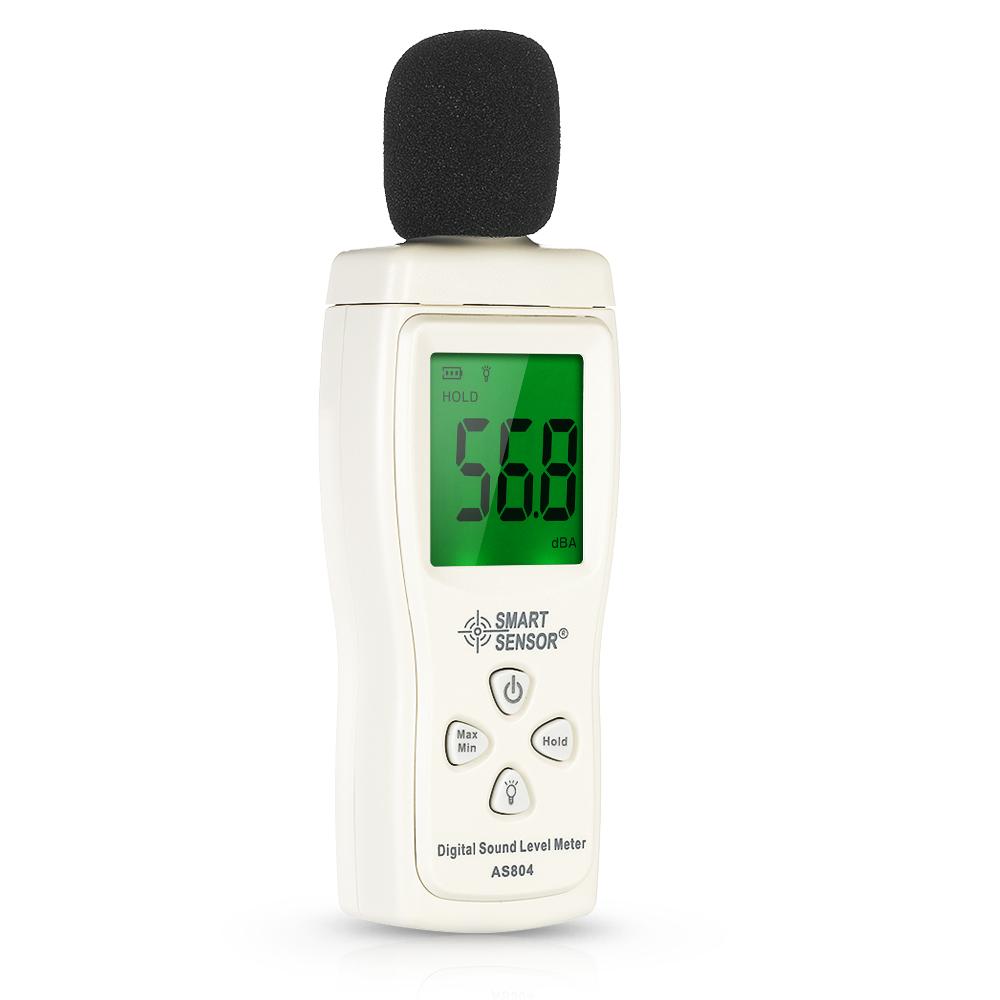 SMART SENSOR Mini Digital Sound Level Meter LCD Display Noise Meter ...