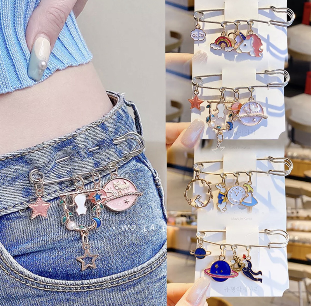 Trâm cài áo, ba lô, kim băng lưng quần jean, phụ kiện trang trí xinh xắn nhiều mẫu ngộ nghĩnh