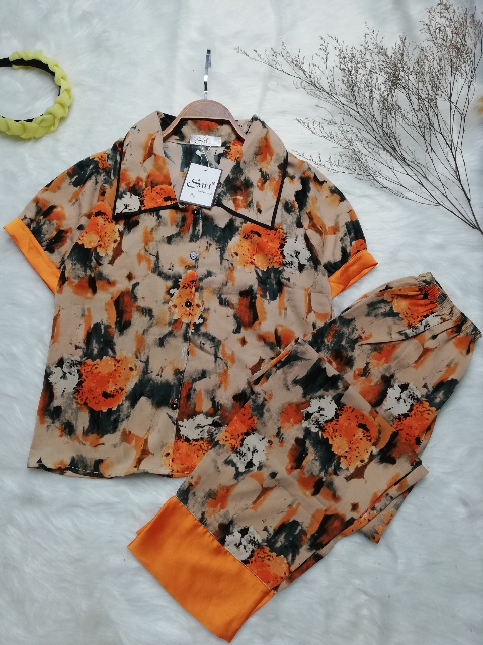 Bộ pijama mango cộc dài (40-60kg)