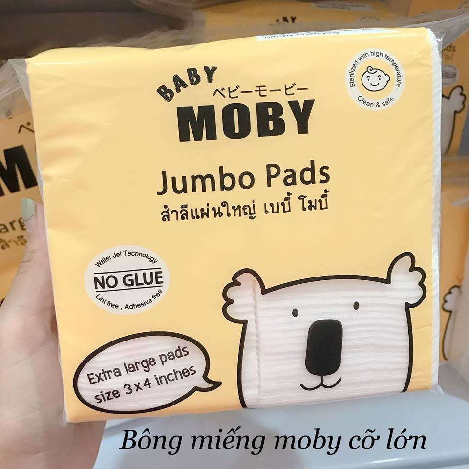 BÔNG MIẾNG ĐA NĂNG MOBY CHÍNH HÃNG (bịch 100 miếng)