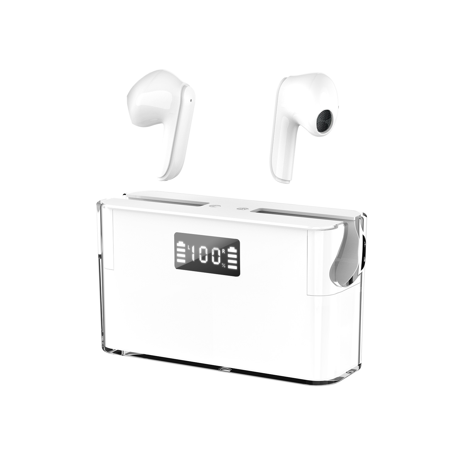 Whoever Transparent 【Whoever uses it, who praises it】Cubic Wireless Bluetooth Headset ...