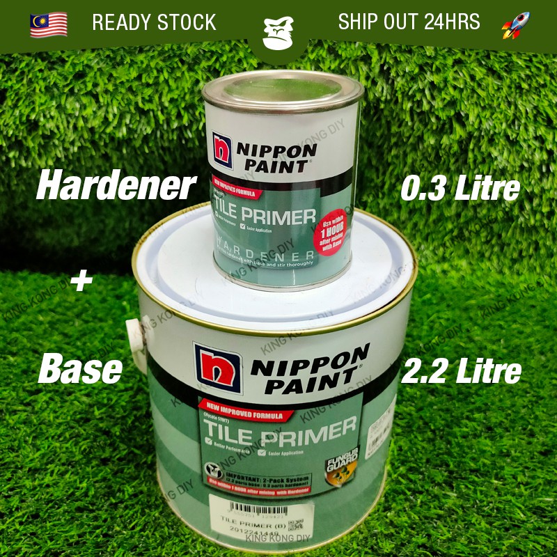 🔥READY STOCK🔥 2.5L NIPPON PAINT Hycote Tile Primer Undercoat For Tiles