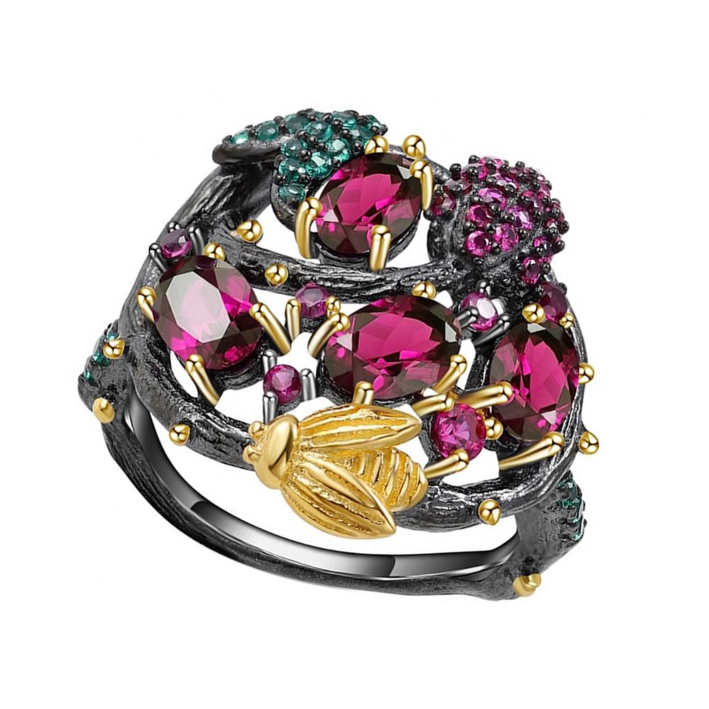 Rings Women Ring Gift Jewelry Gothic Faux Tree Branch Bee Finger Party ...