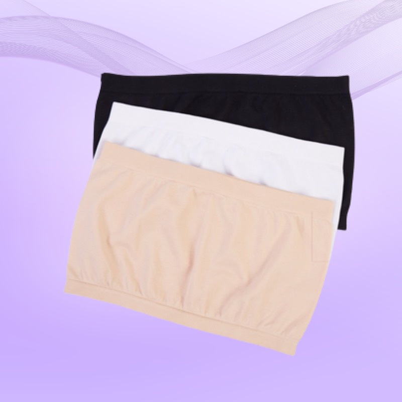 Áo lót ống cotton co dãn thoải mái kiểu basic DORIS - 0123