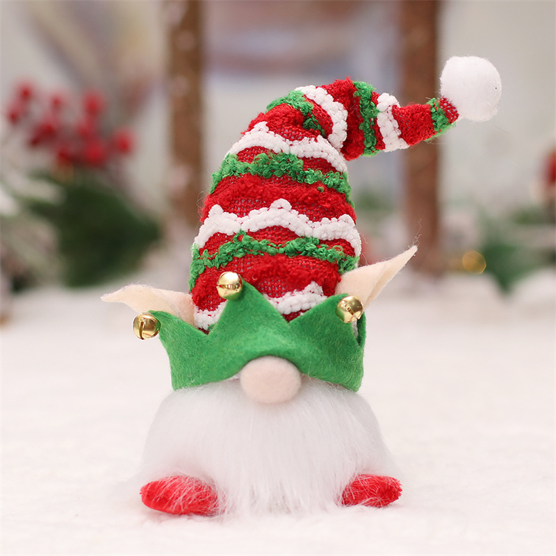 Christmas decorations cartoon with lights and luminous elf doll pendant forest man ornaments