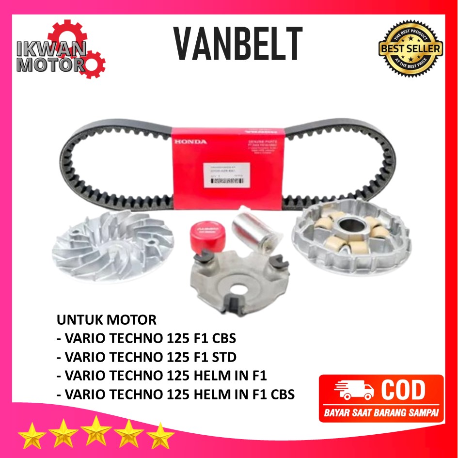 Vanbelt Vario Techno 125, Vario 125 Techno Fi, V Belt Vario Techno 125