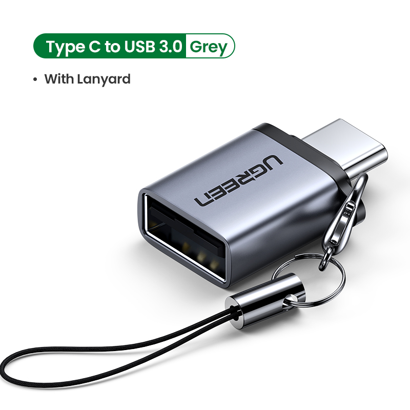 Bộ chuyển đổi UGREEN USB C sang USB Bộ chuyển đổi OTG USB C Bộ chuyển đổi USB C Male sang USB 3.0 Female cho MacBook Pro 2021 MacBook Air 2022, iPad Pro 2021 và các thiết bị Type C hoặc Thunderbolt 3 khác