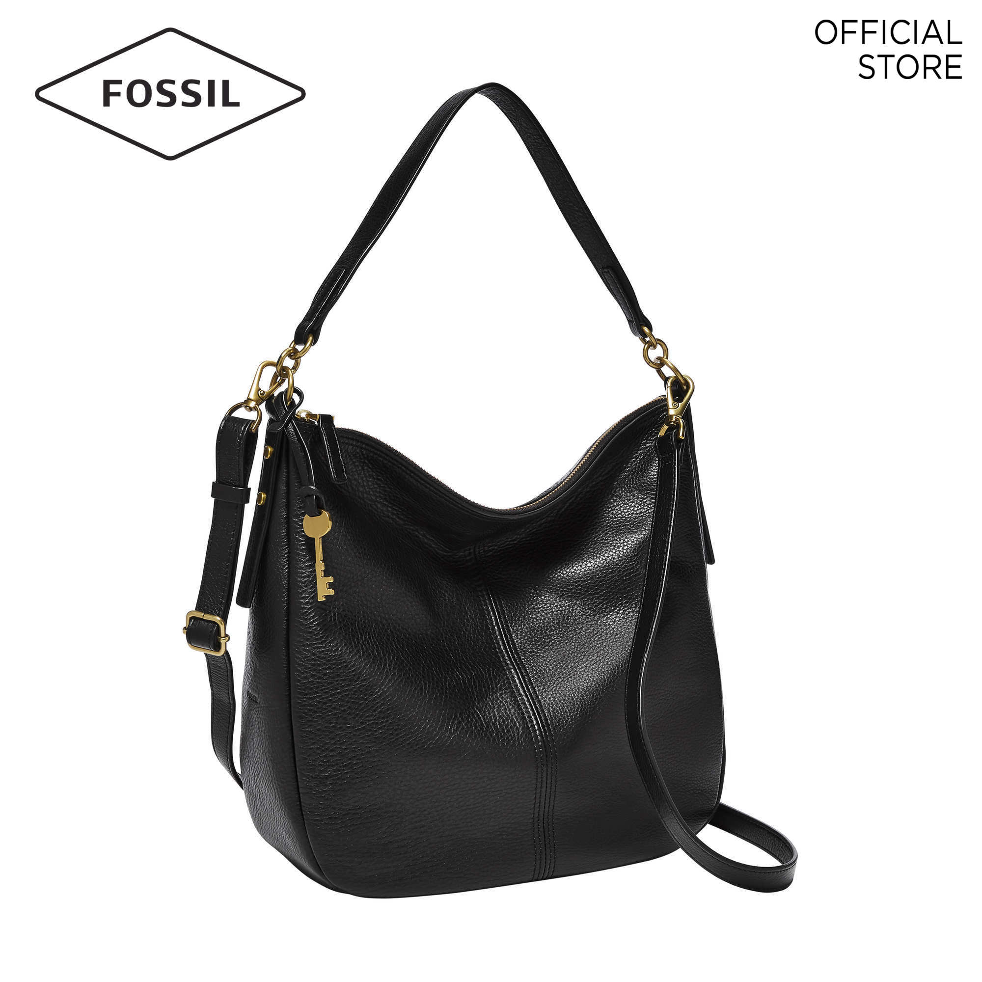 Fossil Jolie Black Hobo Bag ZB1434001 | Lazada