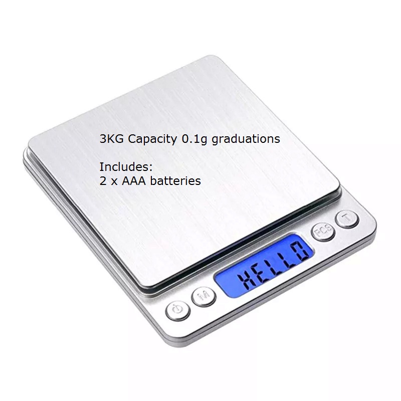 Food scale digital kitchen baking cooking weighing scales 3kg/ 0.1g