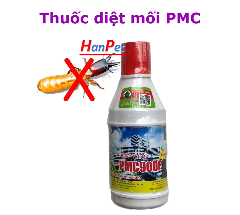 Hanpet - Combo diệt mối sinh học PMC: 2 Hộp nhử mối + 1 lọ diệt mối PMC 90 ( 432h) LOẠI HỘP TO- HP10047LV