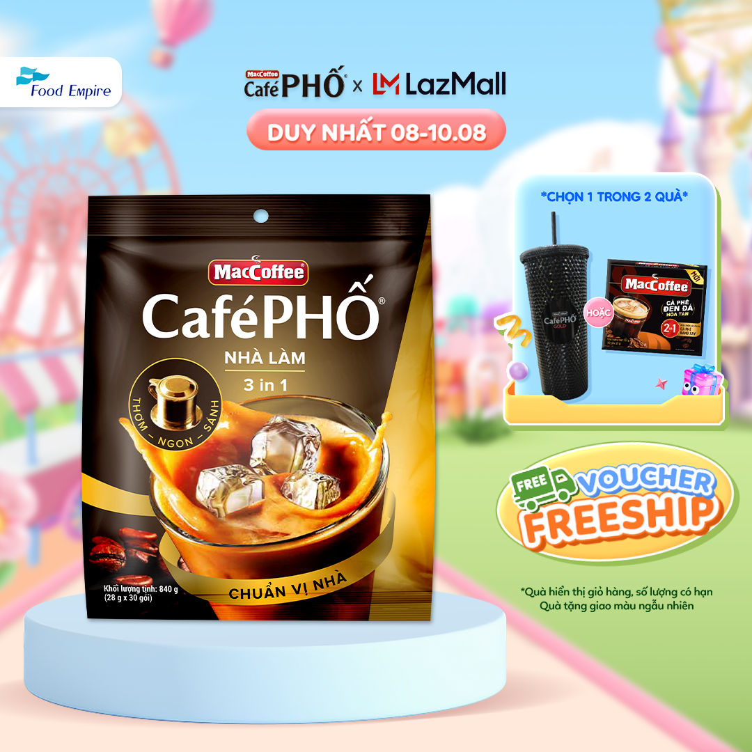 Túi Cà phê Phố Nhà làm - MacCoffee (túi 30 gói x 28g)