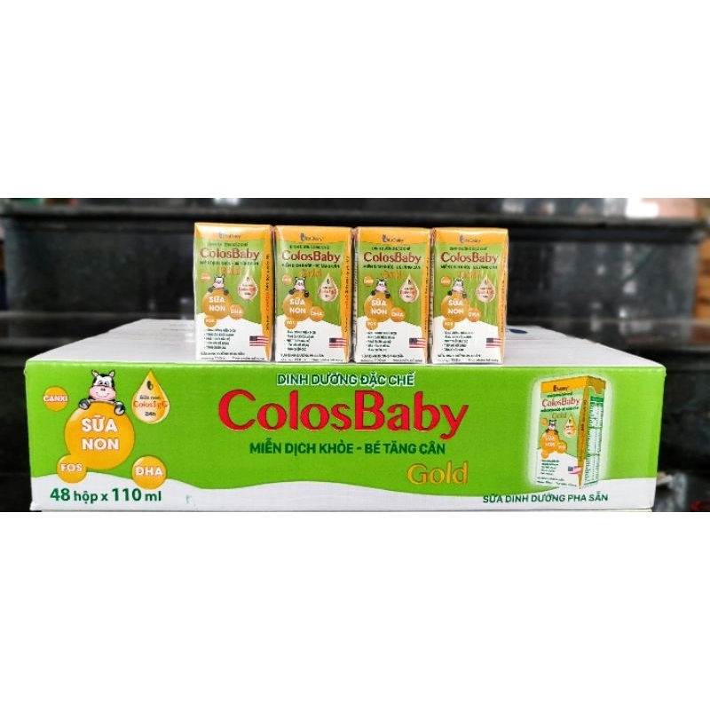 Sữa bột pha sẵn Colosbaby Gold (thùng 48 hộp x 110ml) có tem tích điểm