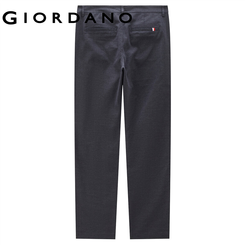 GIORDANO Nam Quần cạp vừa Quần cơ bản thông thường Nhiều túi Màu trơn đơn giản thời trang công sở Quần thường ngày 01113074