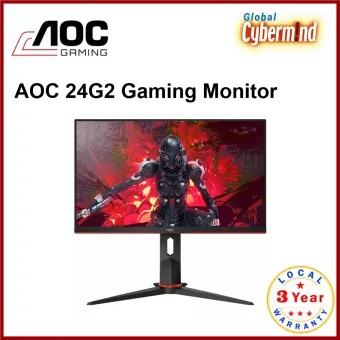 Aoc 24g2 Full Hd Gaming Monitor With 144hz 1ms Freesync Brought To You By Global Cybermind Lazada Singapore