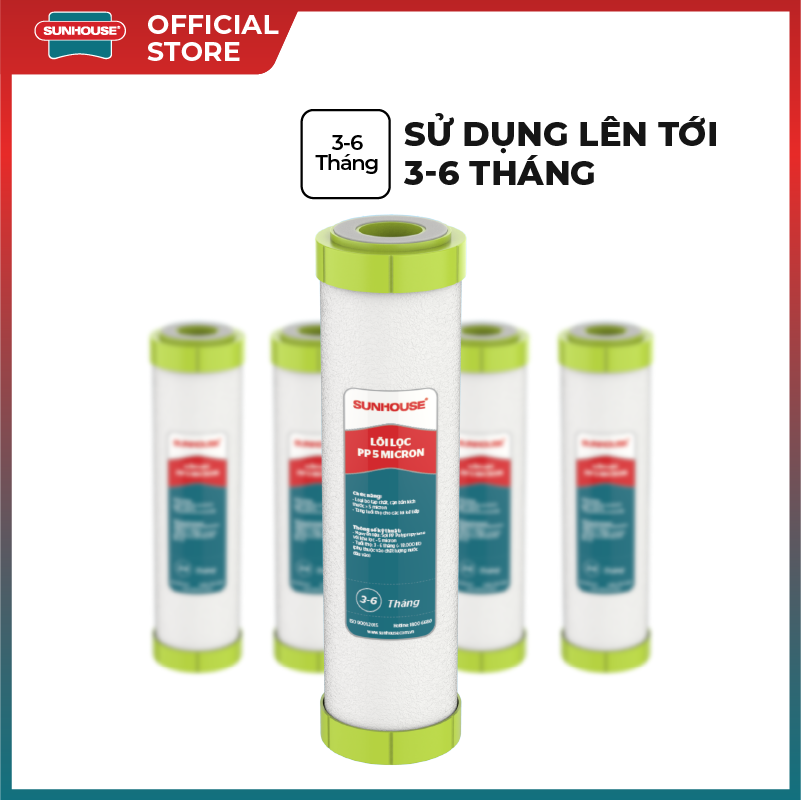 Lõi lọc SUNHOUSE số 1 (PP 5 Micron) SHRLL1 - Hình ảnh 4