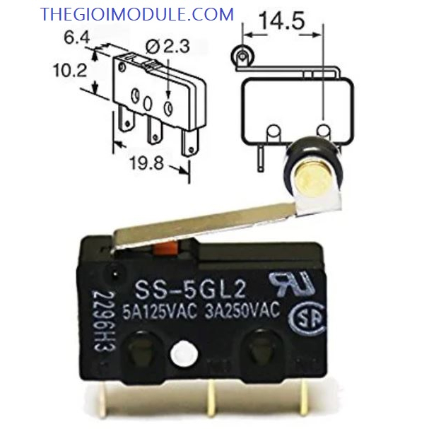 [Có sẵn] [Rẻ vô địch] Công tắc hành trình OMRON SS-5GL2 - thegioimodule