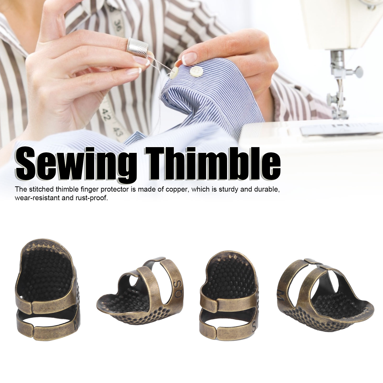 Fingertip Thimble Sewing Thimble Reusable for Quilting for Craft Accessories for DIY for Sewing