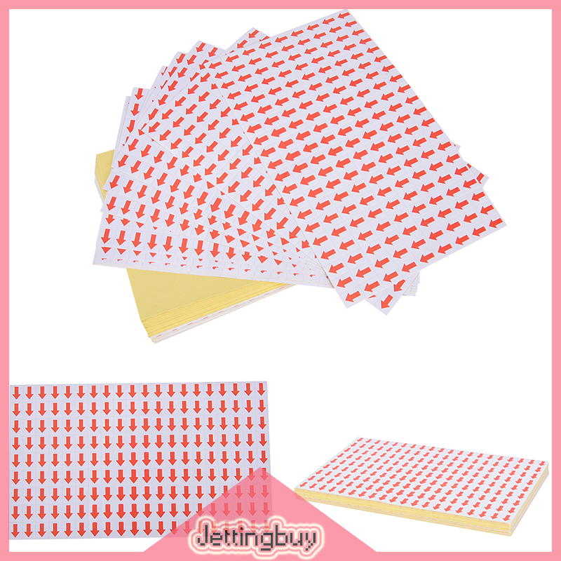 Jettingbuy YUNZE 10800 Pcs Red Arrow Stickers Mistake Defectives Marking for Rework 10x12mm