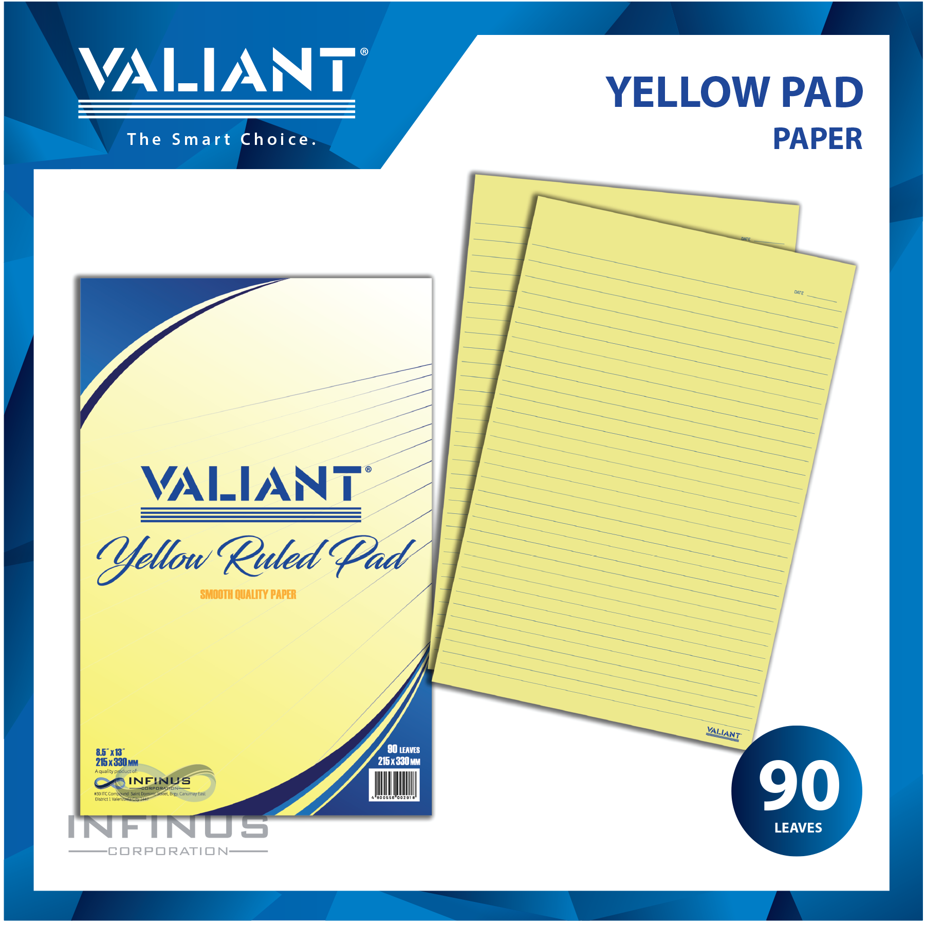 Valiant Yellow Pad Paper 80 leaves | Lazada PH