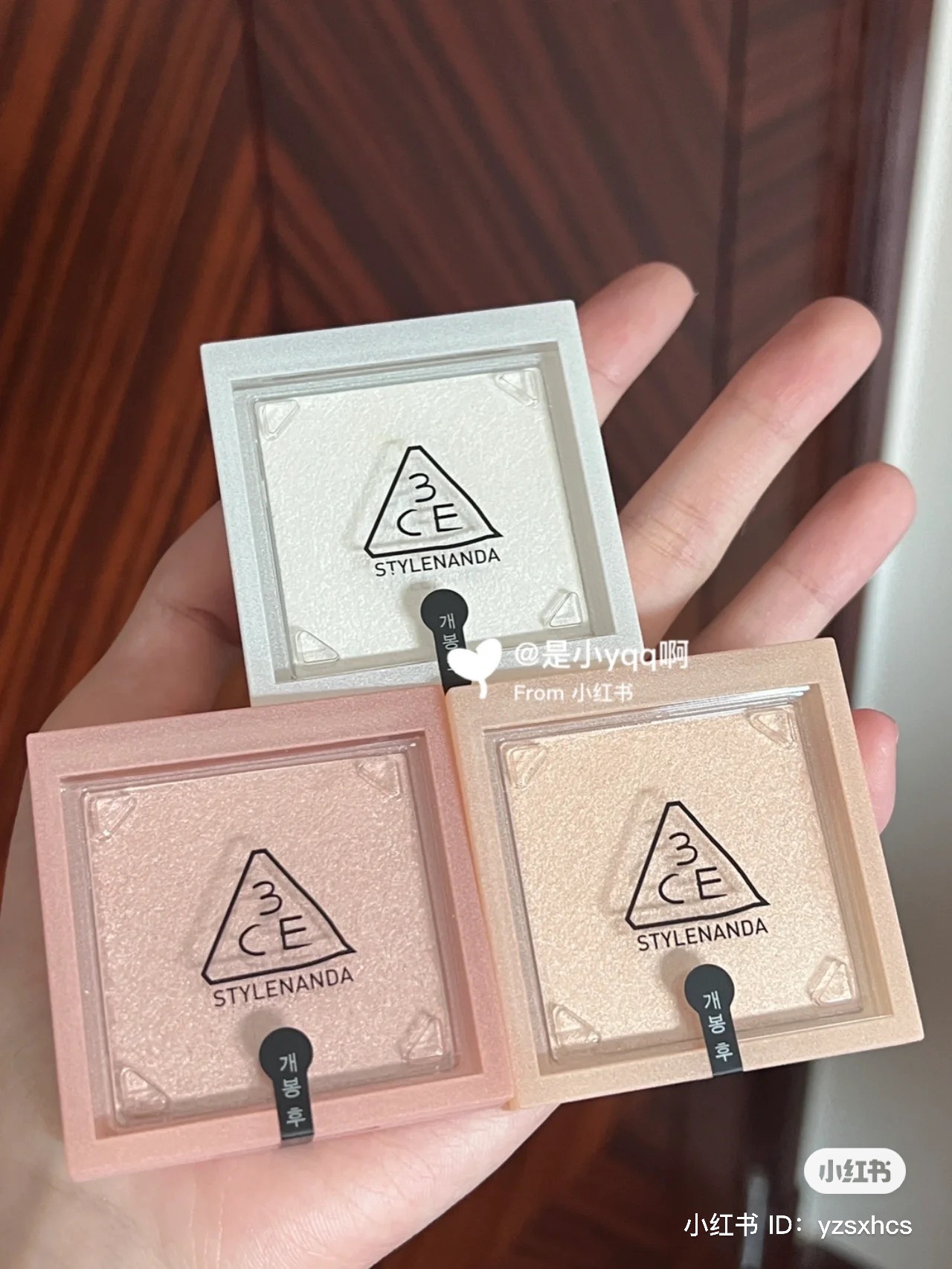 Bắt Sáng 3ce Face Highlighter- Open Side -All Rounder -Gentle Beige (Hộp Vuông)