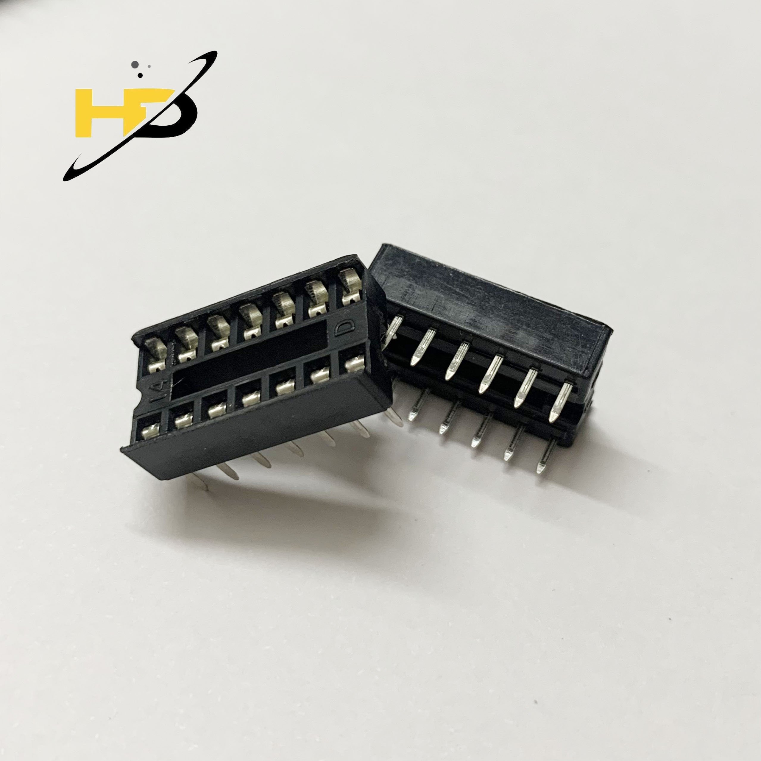 Bộ 20 Chiếc Đế IC 14 Chân - IC Socket 14 Pin DIP-14 Bản Dẹt (Mới)