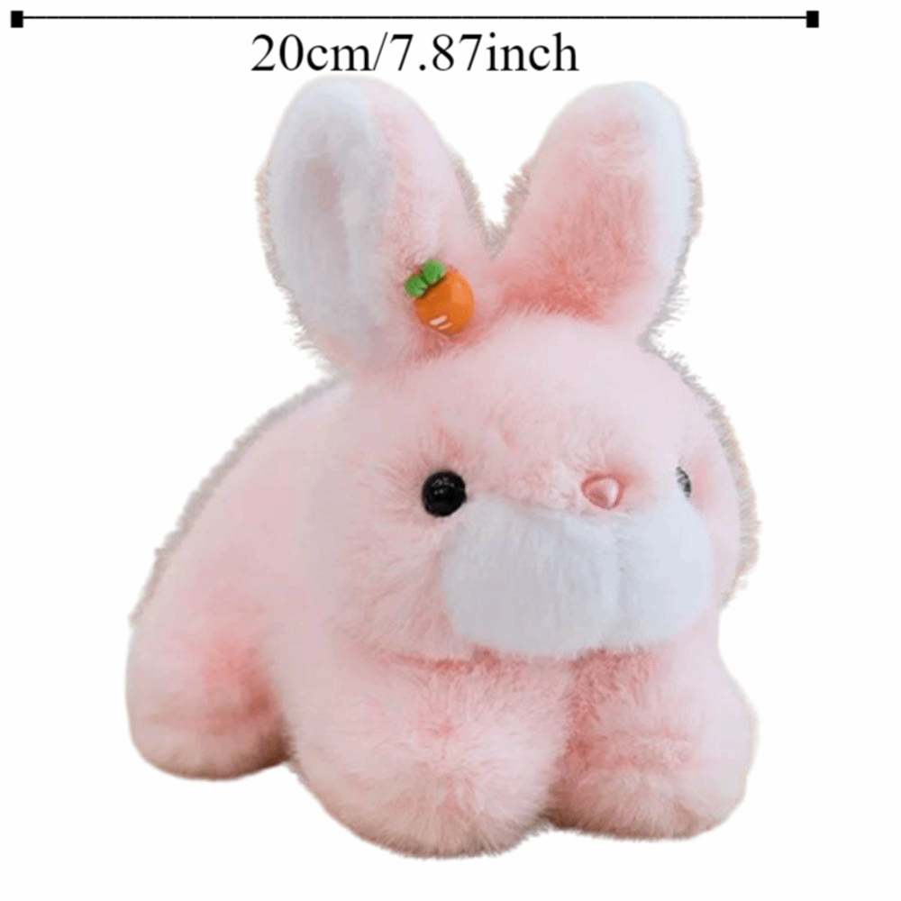 Small Padded Rabbit Toy Comforting Sleep Doll Soft Plush Rabbit Pillow Interactive Fluffy Big ...