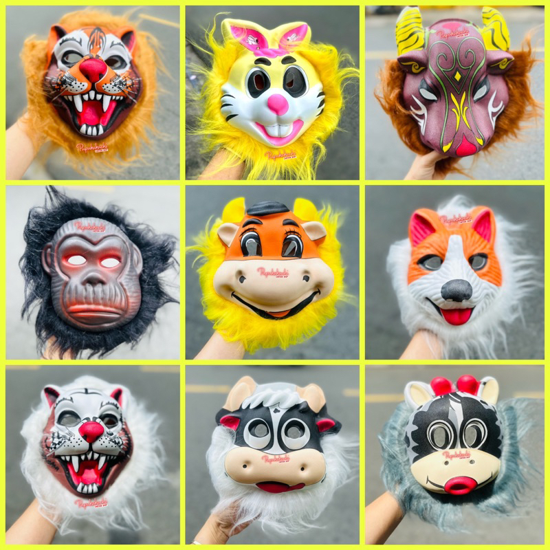 Mặt Nạ Lông Thú Phụ Kiện Hoá Trang Halloween