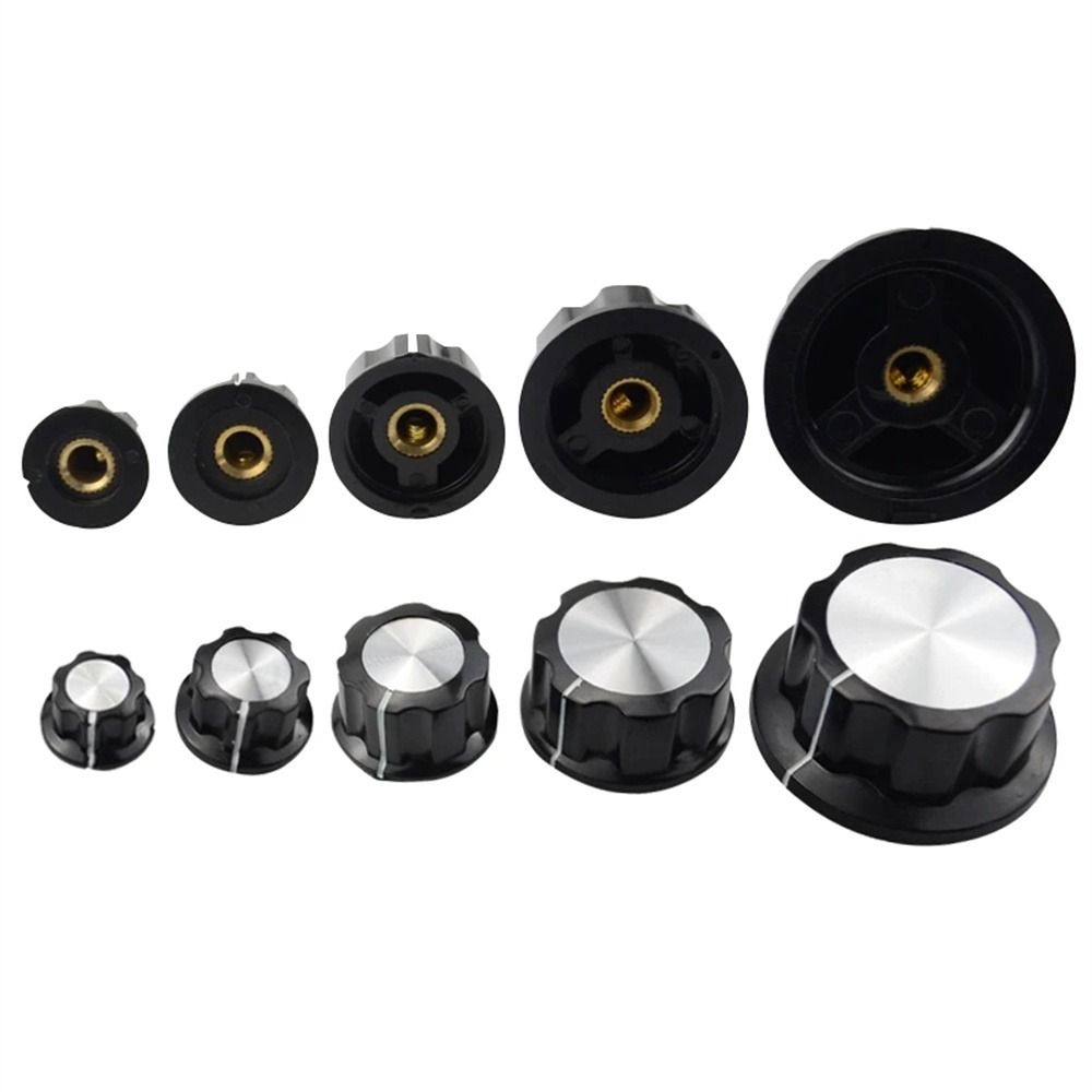 YANGS 2pcs Bakelite Knob MF-A03 MF-A04 MF-A01 MF-A02 Potentiometer Cap Switch Button Cap Rotary Switch Potentiometer Knob