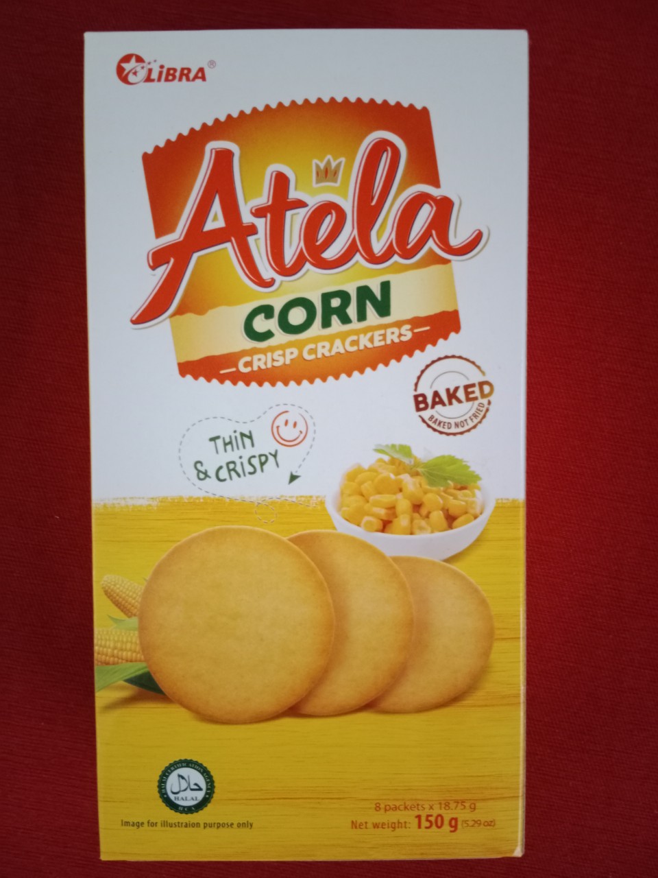 Bánh bắp giòn Atela 230g (chay ,mặn đều dùng được)