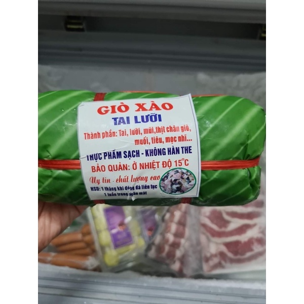 Giò xào tai lưỡi, giò thủ 1kg (giao tphcm)