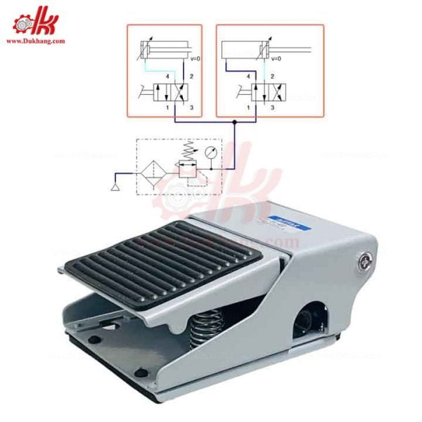 Van đạp chân khí nén FV