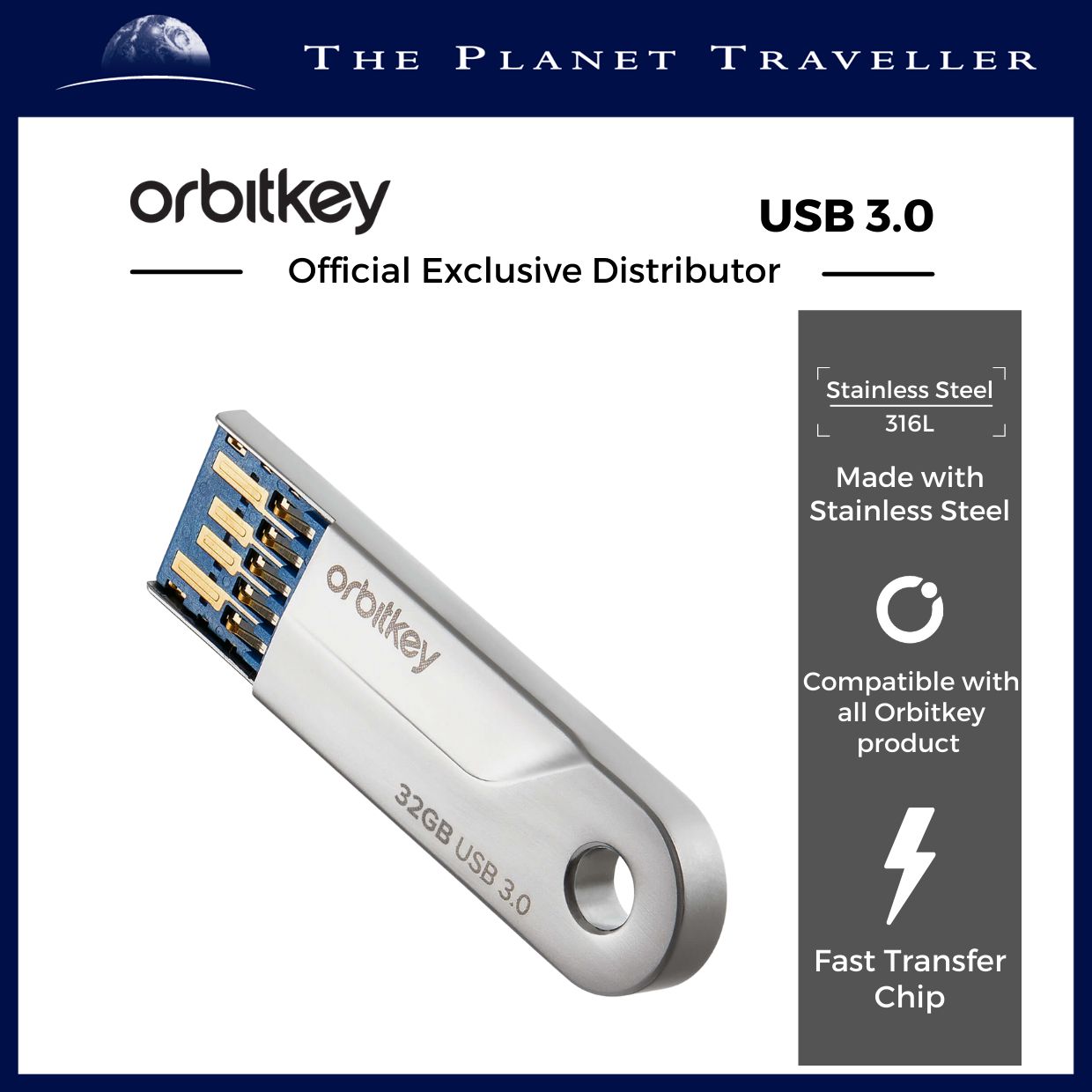  Orbitkey - USB 3.0 - Fast Transfer USB - 46.25 x 12.5