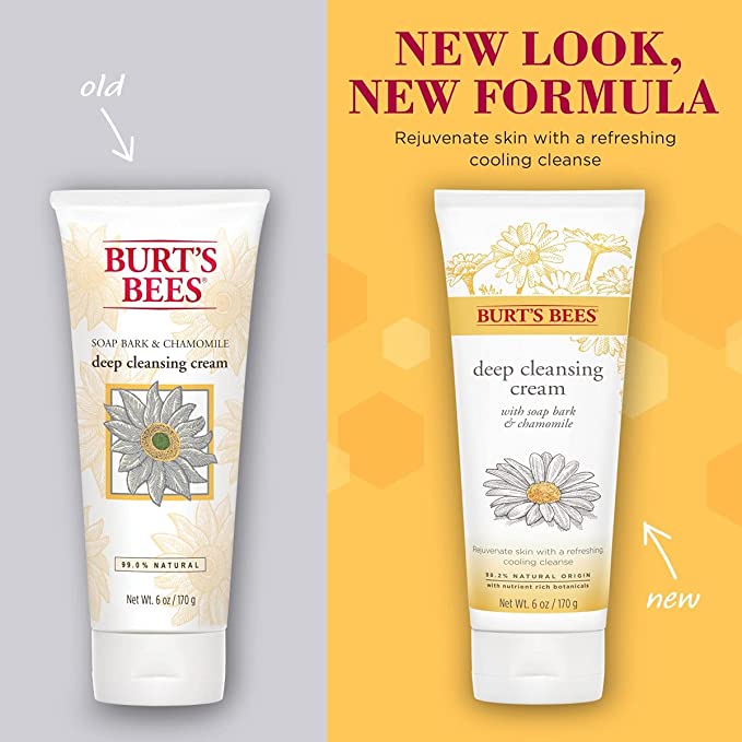 [Burt's Bees]Sữa rửa mặt Soap Bark & Chamomile deep cleansing cream - 170g