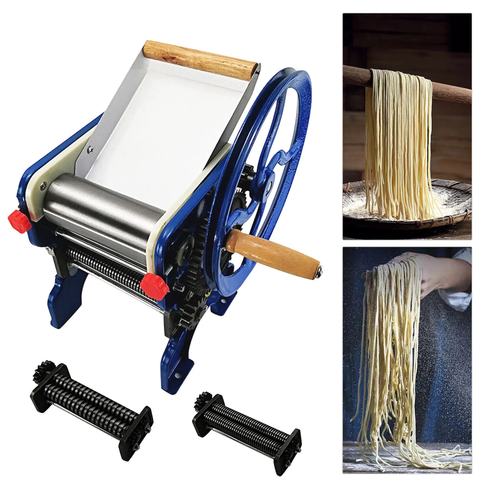 Commercial Pasta Press Maker Manual Noodle Machine Dumpling Skin Roller  Tool!