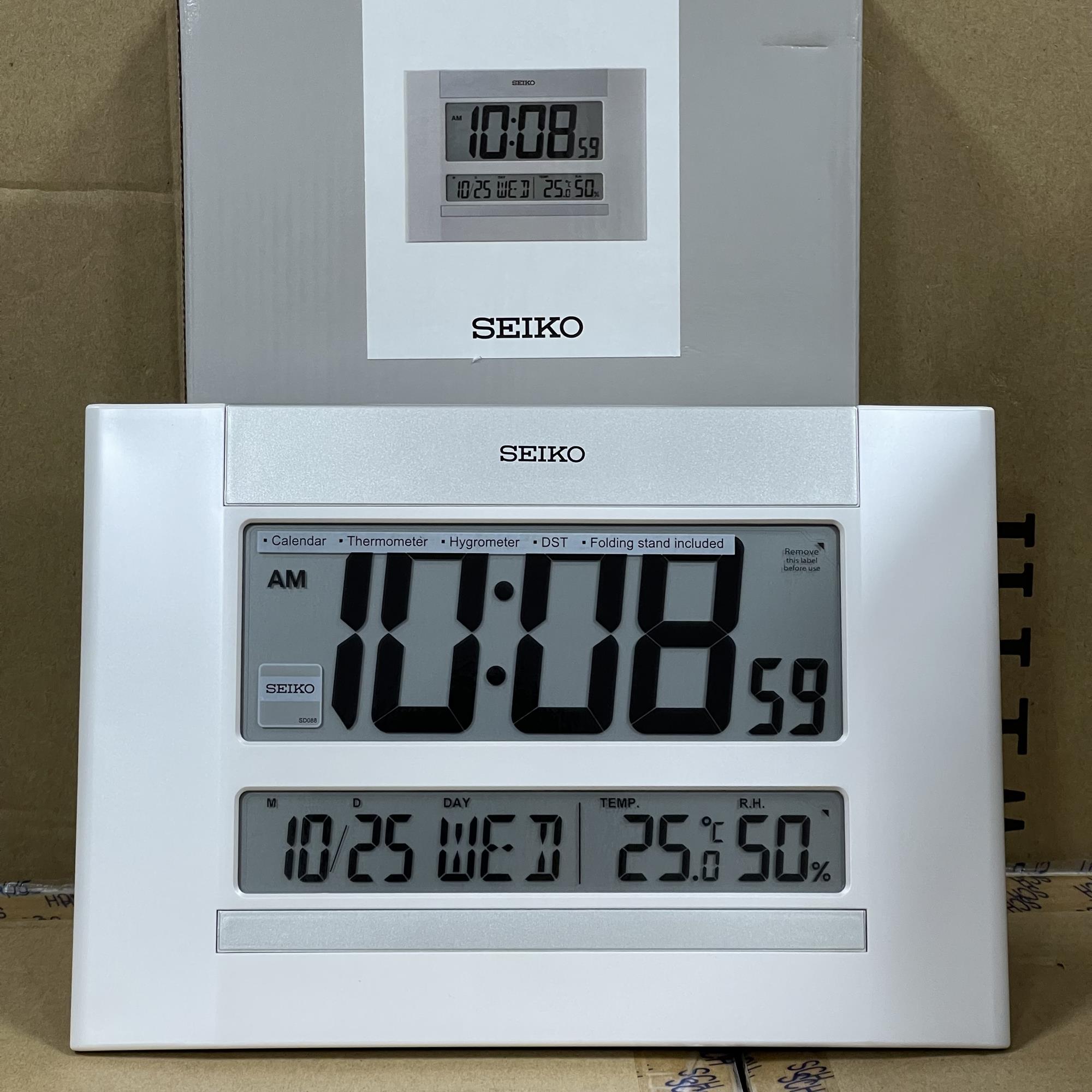 TimeYourTime] Seiko QHL088W LCD DIgital Alarm Clock Wall Clock QHL088WN |  Lazada Singapore
