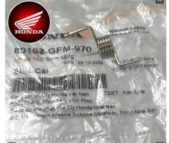 Lò xo nắp bình xăng Honda LEAD 110 (80162GFM970)