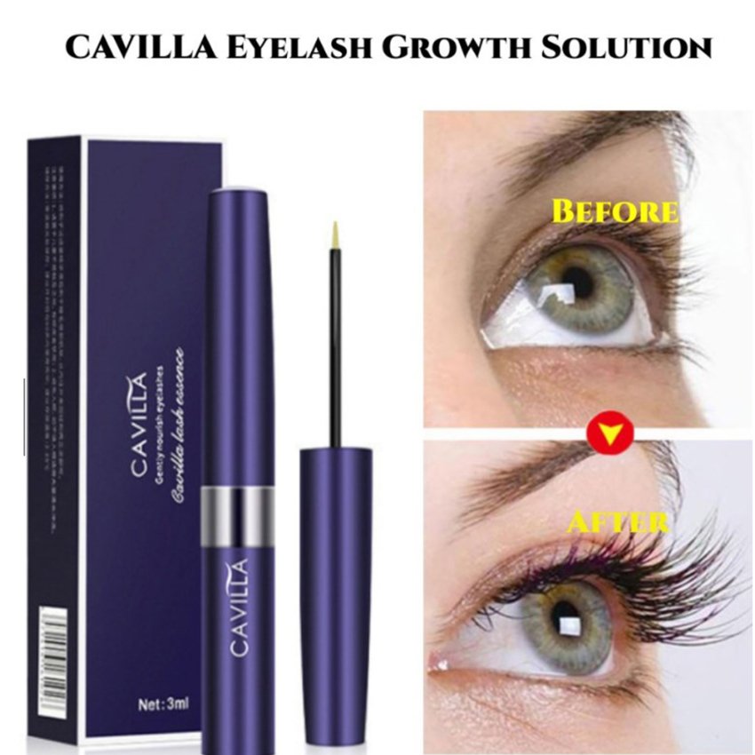 CAVILLA Eyelash Serum Eyelash Growth Solution Thick And Curly Natural Growth Eyelash Solution Maskara