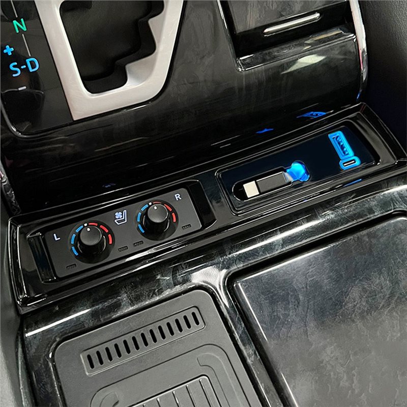 USB Fast Charging Center Console for Toyota Alphard/Vellfire with Pull-Out Cable Super Fast Charge Replacement Part.