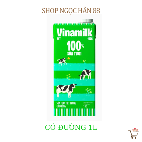 Sữa Tươi Tiệt Trùng Vinamilk 1 Lít Có đường/Ít đường/Không đường