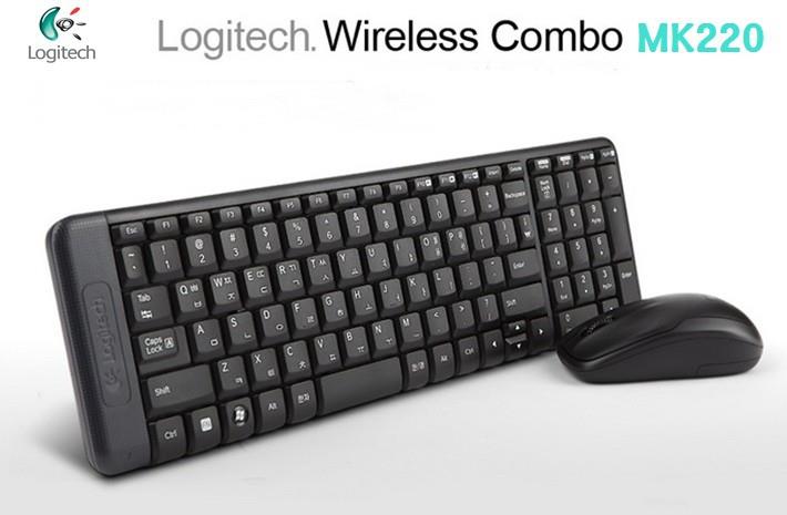 Bộ bàn phím chuột không dây Logitech MK220 Wireless USB