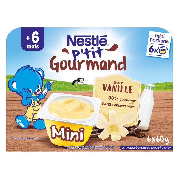 Váng sữa Nestle vị vani (vỉ 6 hộp x 60g)