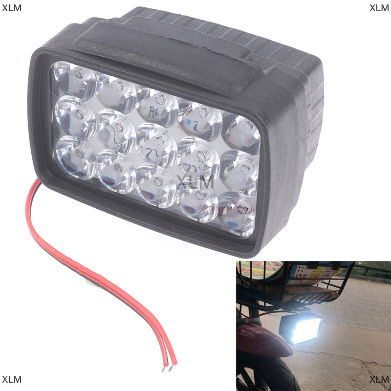 Xlm đèn pha xe máy chiếu sáng điểm 15 led 1000lm cho xe máy atv xe tay ga