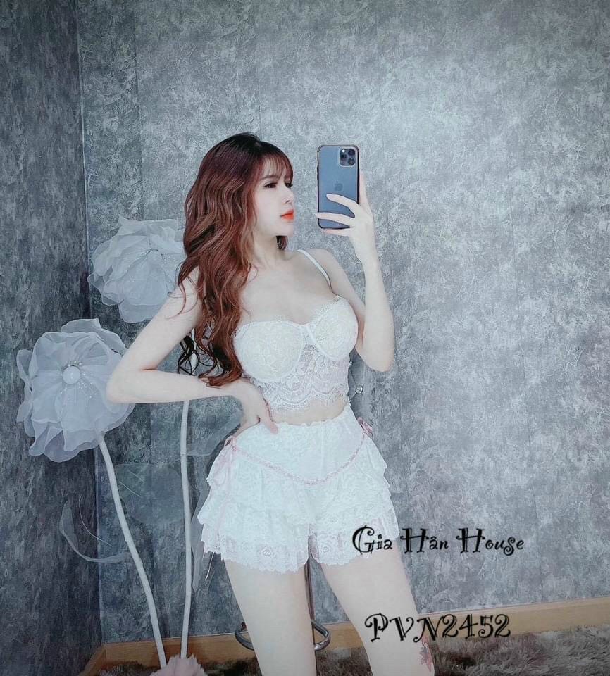 Quần đùi phối ren bèo dễ thương HOT HIT