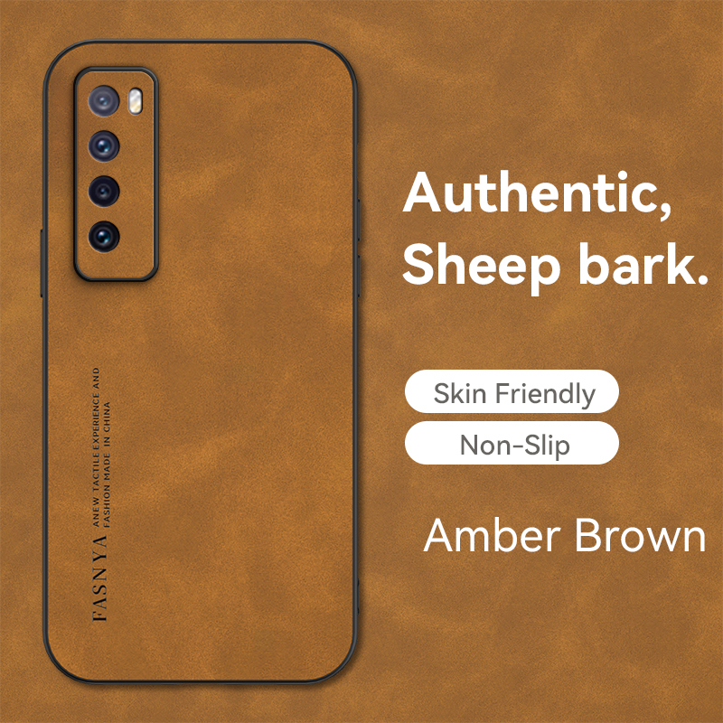 For Huawei Nova 7 7PRO Case Huawei Nova 7SE TPU Soft Shockproof Matte Phone Casing Leather Texture Cover