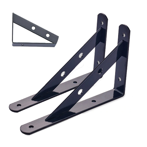 Bracket002- 1Pair 6-inch Triangle Steel Bracket / Metal Wall Mount ...