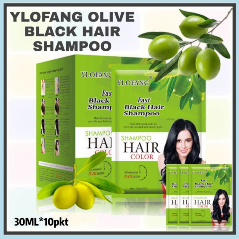 Ylofang Black Hair Shampoo (30ML X10) | Lazada